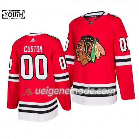 Kinder Eishockey Chicago Blackhawks Trikot Custom Adidas 2019-2020 Rot Authentic